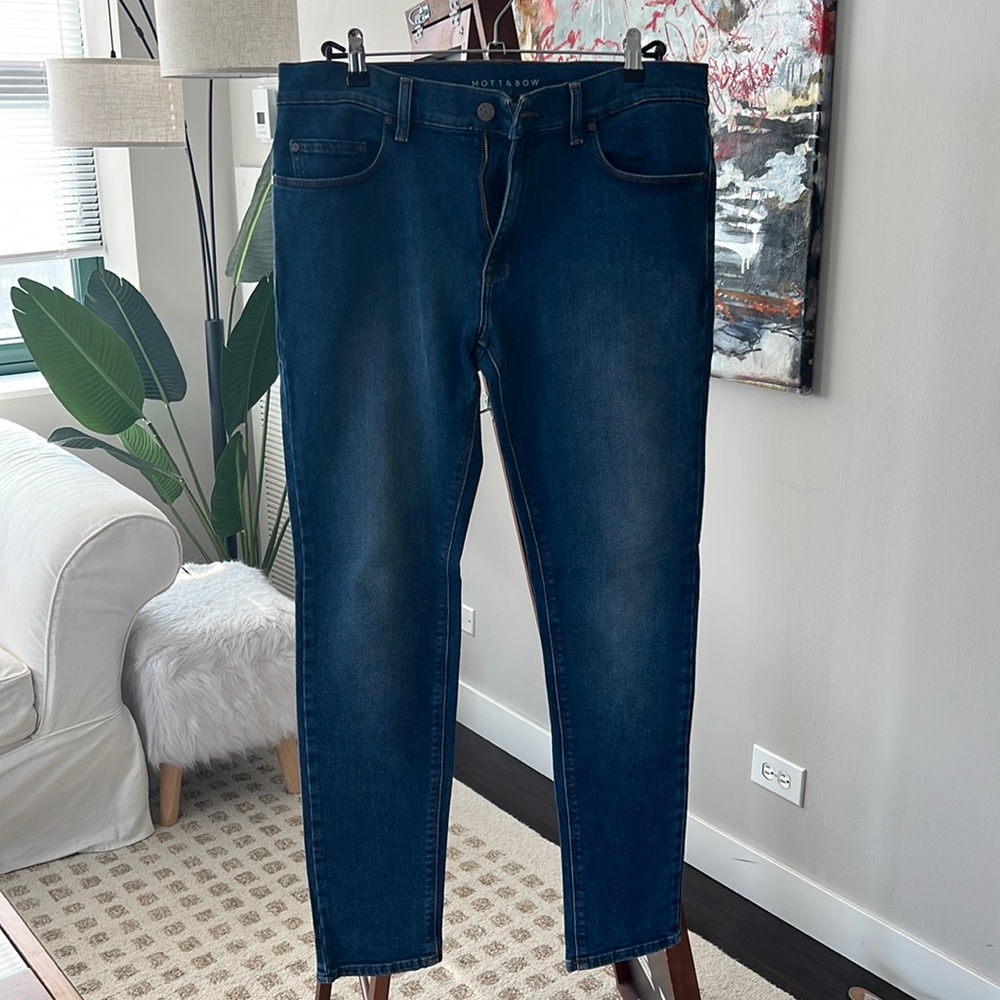 MOTT & BOW men’s dark-wash jeans - W34 L32